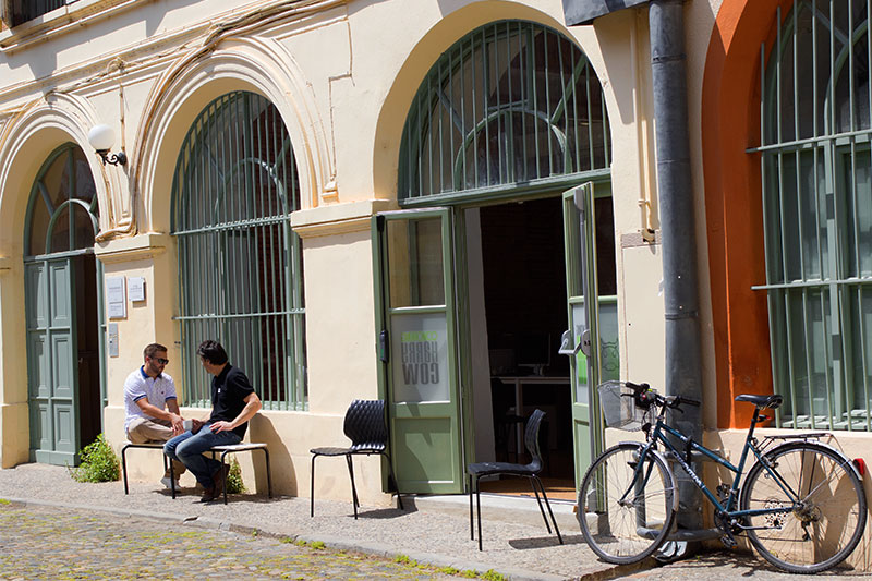 La cour de notre coworking à Toulouse