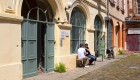 Cour intérieure du coworking Harrycow