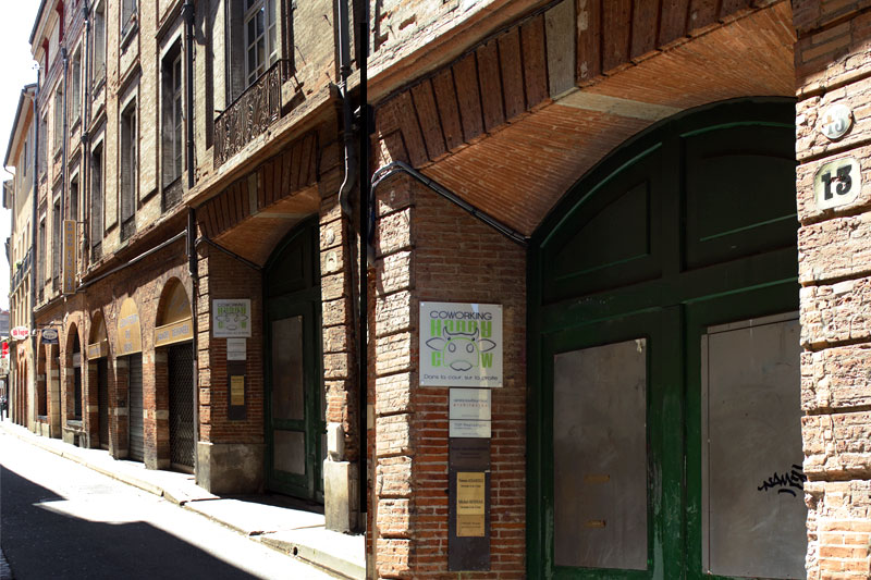 Rue de notre coworking à Toulouse